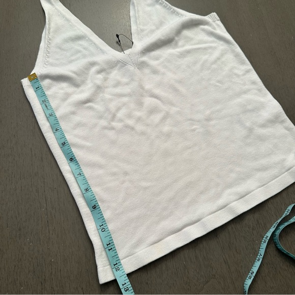 BANANA REPUBLIC Halter Top White Knit Size Small New - Picture 7 of 9